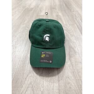 Nike Heritage 86 Michigan State Spartans Hat Adult Green Strap Back NEW NWT